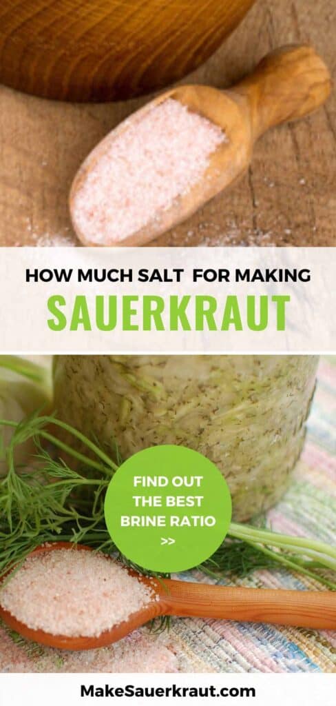 how much salt for making sauerkraut