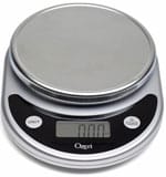 Small disk-shaped digital scale. | MakeSauerkraut.com