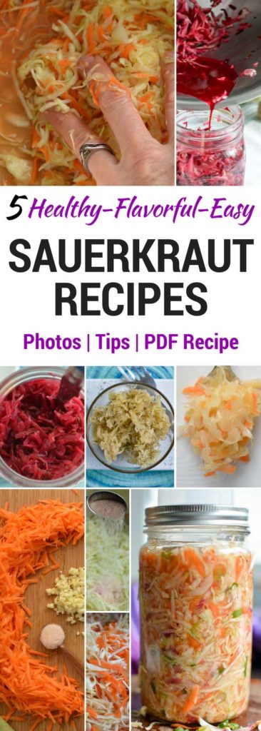 A set of five sauerkraut recipes to please all the palates in your family. | makesauerkraut.com