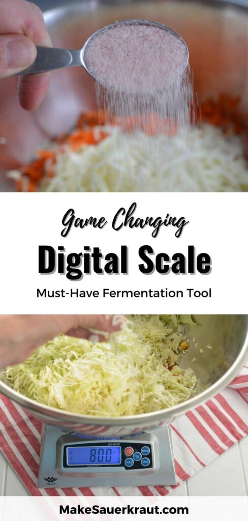 Weigh your fermentation salt. | MakeSauerkraut.com