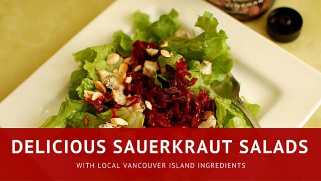 Sauerkraut salads with local ingredients. | makesauerkraut.com