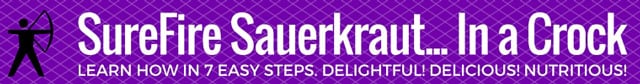 SureFire Sauerkraut...In a Crock: Learn How to in 7 Easy Steps. Delightful! Delicious! Nutritious! | MakeSauerkraut.com