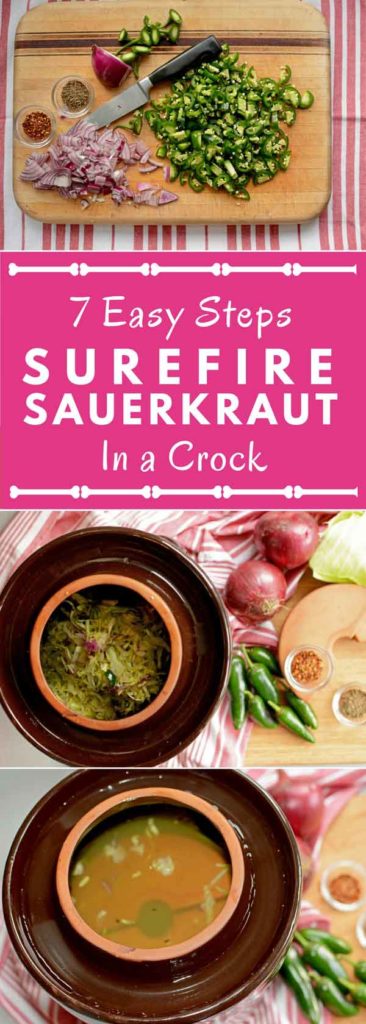 Learn to ferment in a crock with 7 easy steps. | makesauerkraut.com