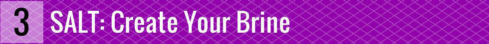 3 SALT: Create your Brine. | MakeSauerkraut.com