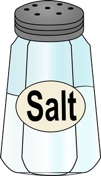 Cartoon illustration of a salt shaker. | MakeSauerkraut.com