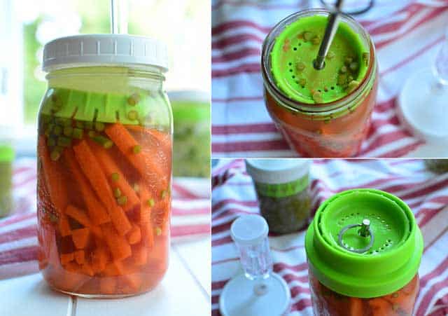 Fermenting carrots with the Pickle-Pushing No-Float Jar-Packer. | makesauerkraut.com