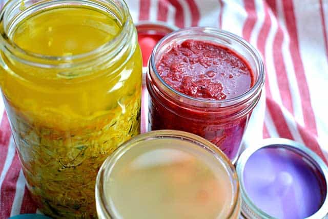 Three jars of open fermented sauerkraut Cranberry Orange relish. | MakeSauerkraut.com