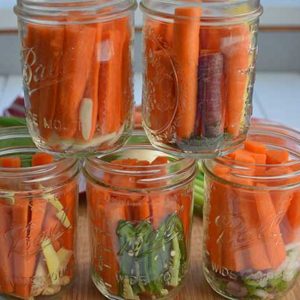 Fermented carrot sticks in 5 flavors. | makesauerkraut.com