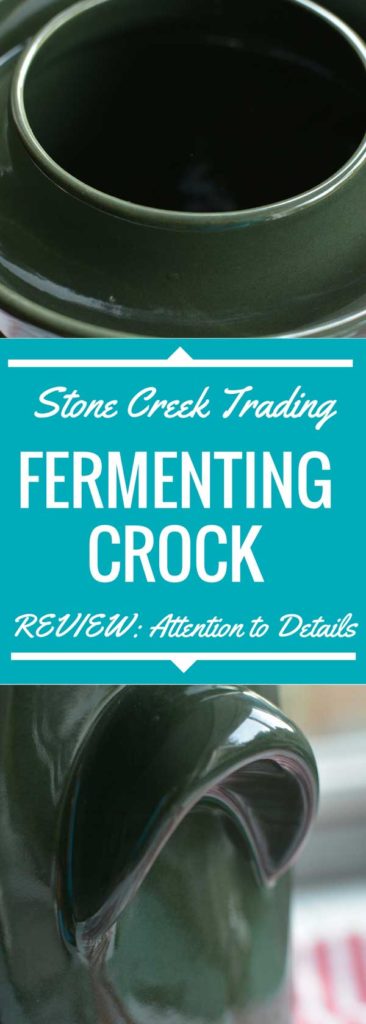 Fermenting crock from Stone Creek Trading. | makesauerkraut.com