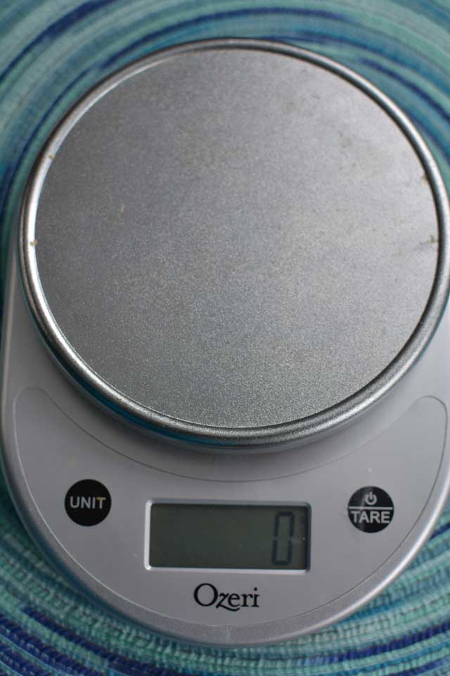 Top view of Ozeri Pronto Digital Scale. | MakeSauerkraut.com