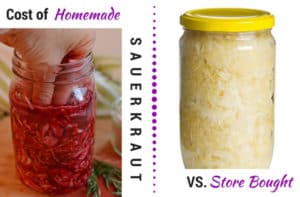 Cost of homemade vs. store bought sauerkraut. | makesauerkraut.com
