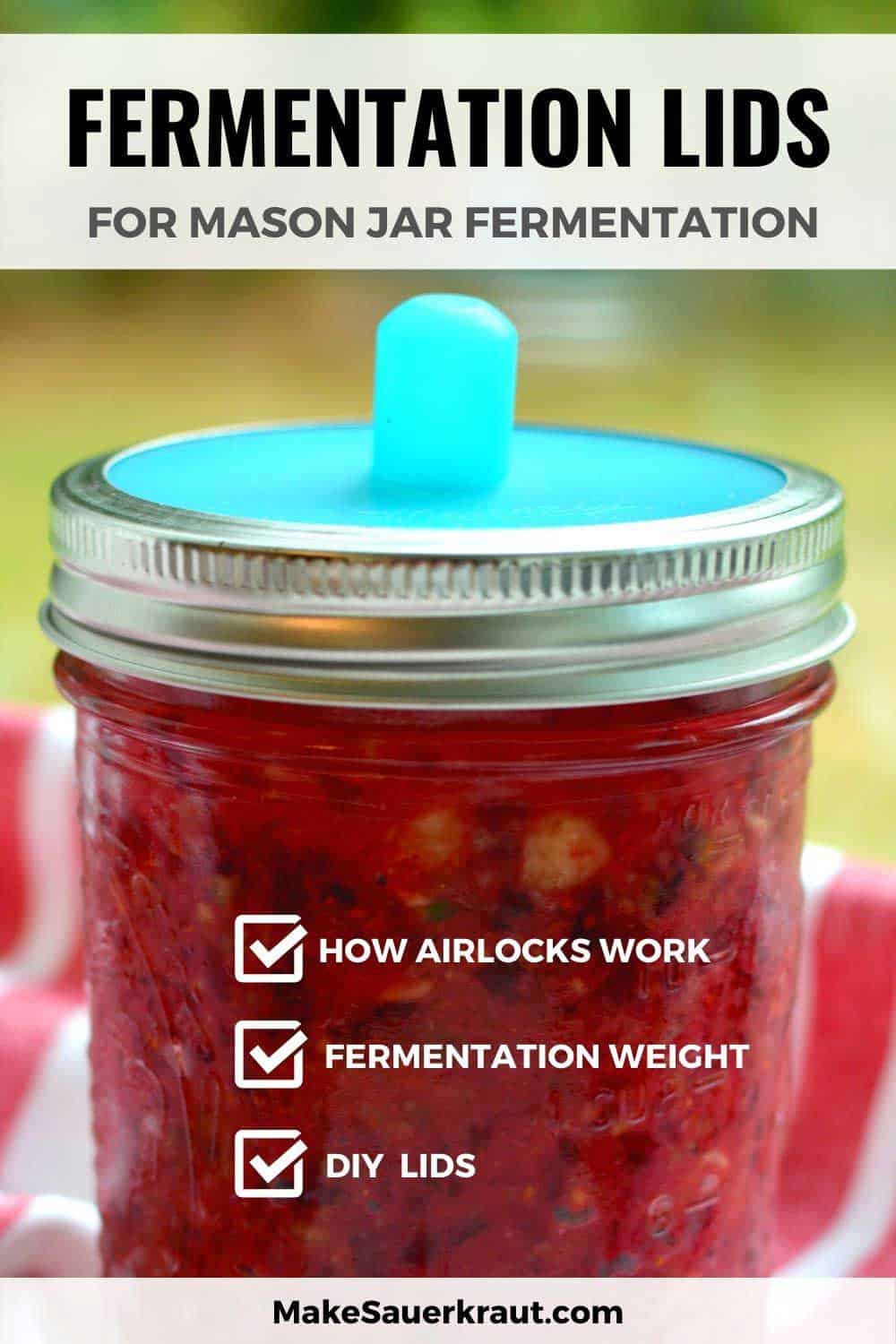 9 TOP Fermentation Lids for Mason Jar Fermentation [HOW AIRLOCKS WORK
