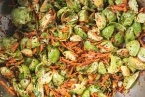 Brussels Sprout Kimchi recipe from WECK Small-Batch Preserrving. | makesauerkraut.com