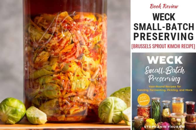 Brussels Sprout Kimchi recipe from WECK Small-Batch Preserrving. | makesauerkraut.com