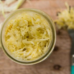 Plain Bare-Naked Sauerkraut ready to ferment. | MakeSauerkraut.com