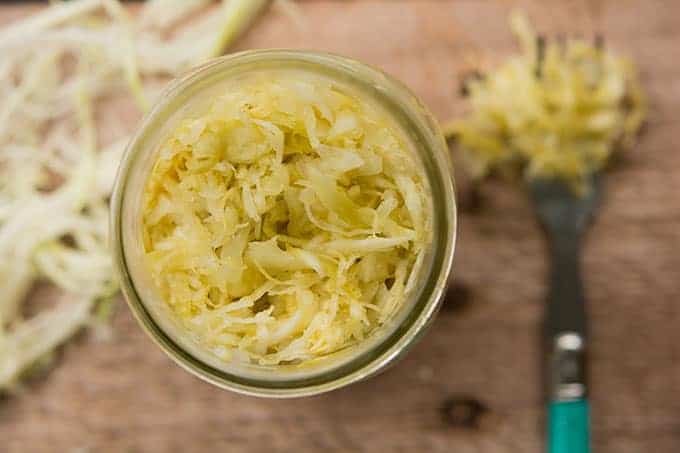 Plain Bare-Naked Sauerkraut ready to ferment. | MakeSauerkraut.com