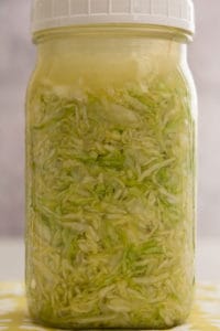 Plain Bare-Naked Sauerkraut ready to ferment. | MakeSauerkraut.com