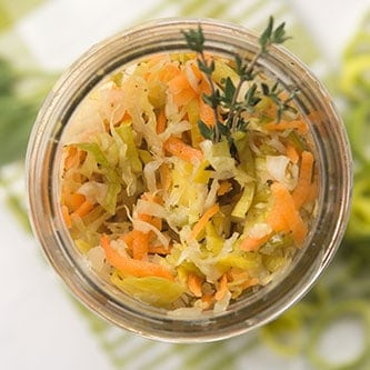 Thyme for Leeks Sauerkraut | MakeSauerkraut.com