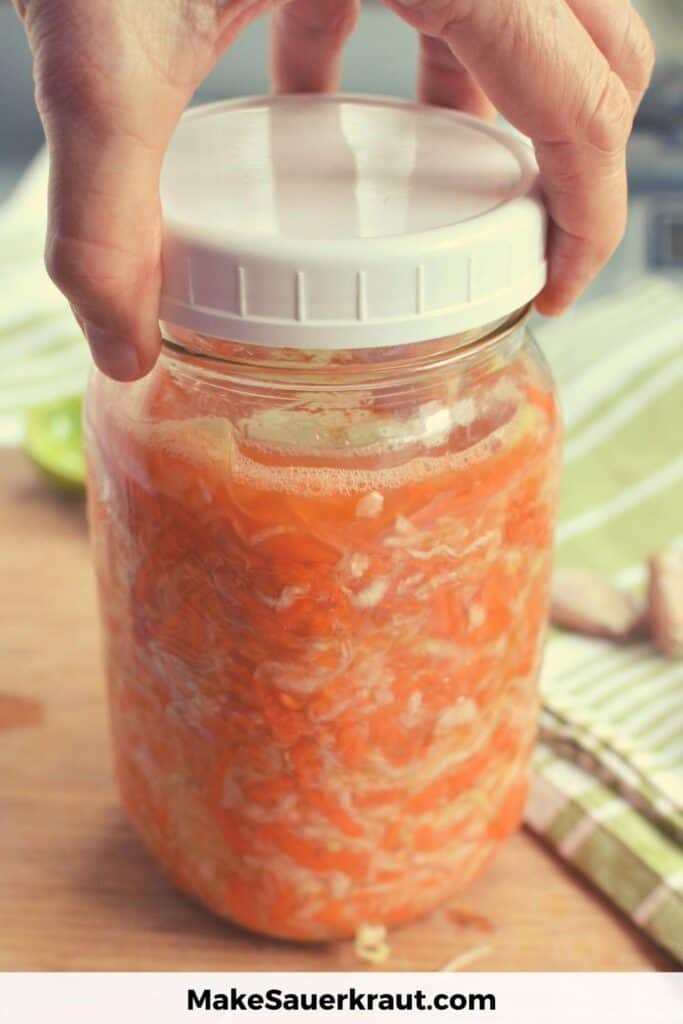 Sauerkraut in a Jar
