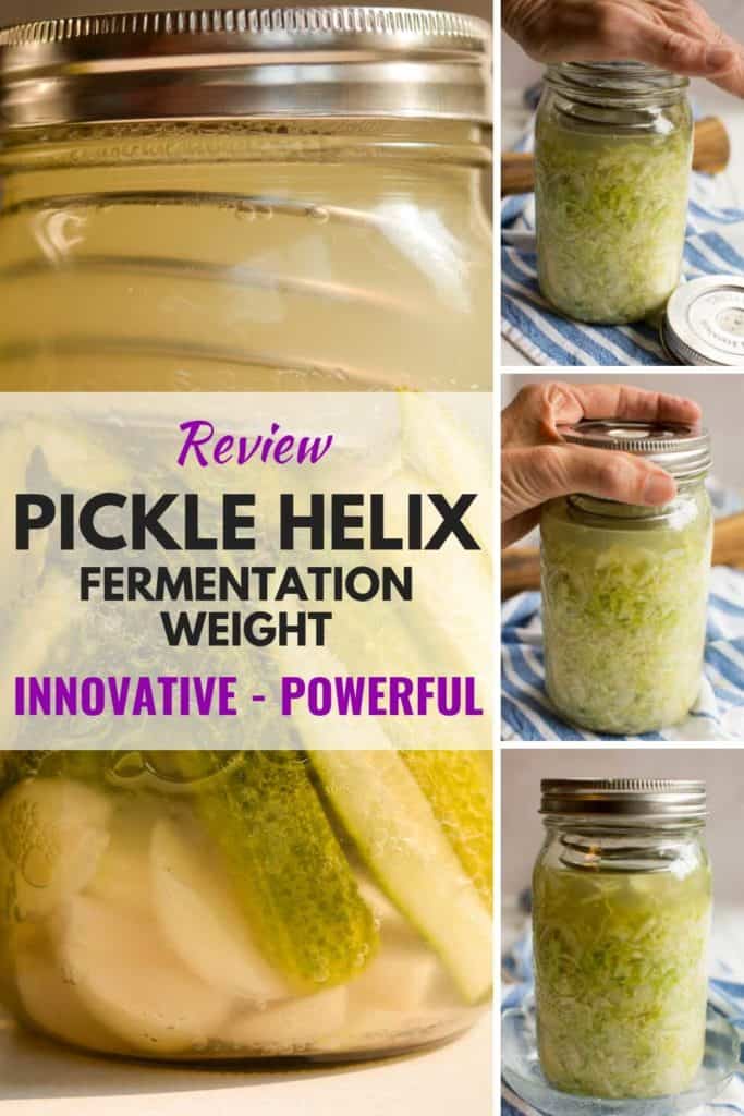 A review of the PickleHelix fermentation weight. | MakeSauerkraut.com