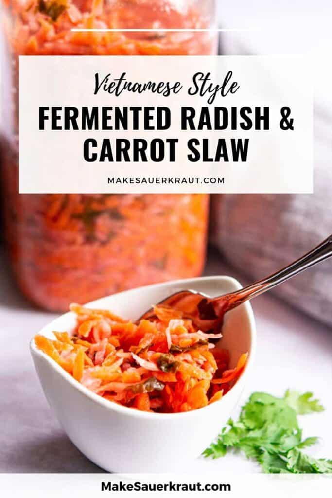 FinishedFinished Fermented Radish and Carrots Slaw. | MakeSauerkraut.com