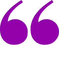 purple quotation mark