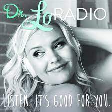 dr lo radio Woman in black and with with dr lo radio show text. | MakeSauerkraut.com