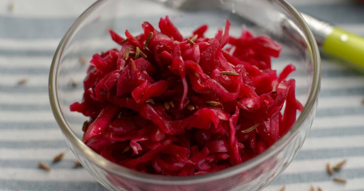Red Beet and Cabbage Sauerkraut {Passion Pink} MakeSauerkraut
