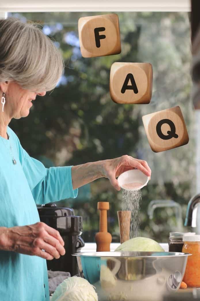 lacto-fermented sauerkraut questions Image of Holly making sauerkraut. | makesauerkraut.com