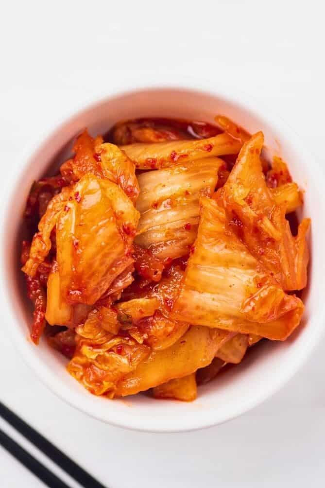 Bowl of traditional kimchi | MakeSauerkraut.com